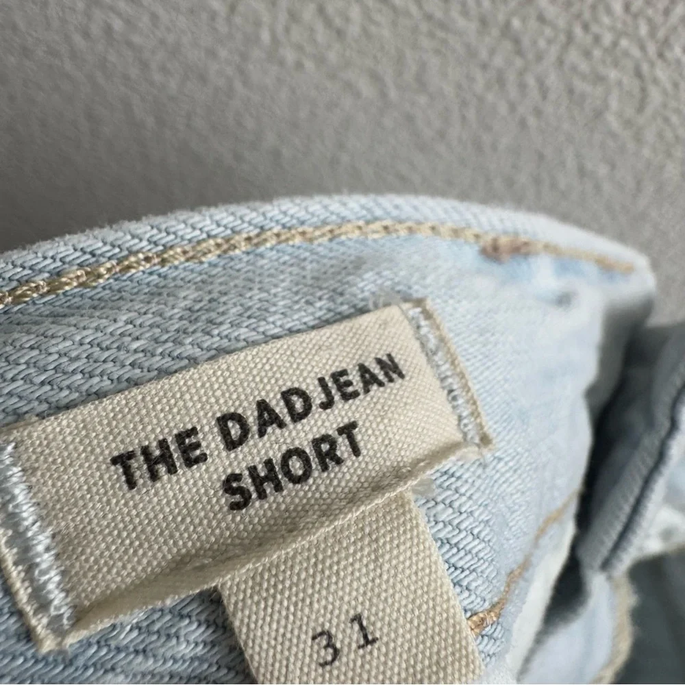 Madewell Pale Blue High-Rise Denim Cutoff Shorts